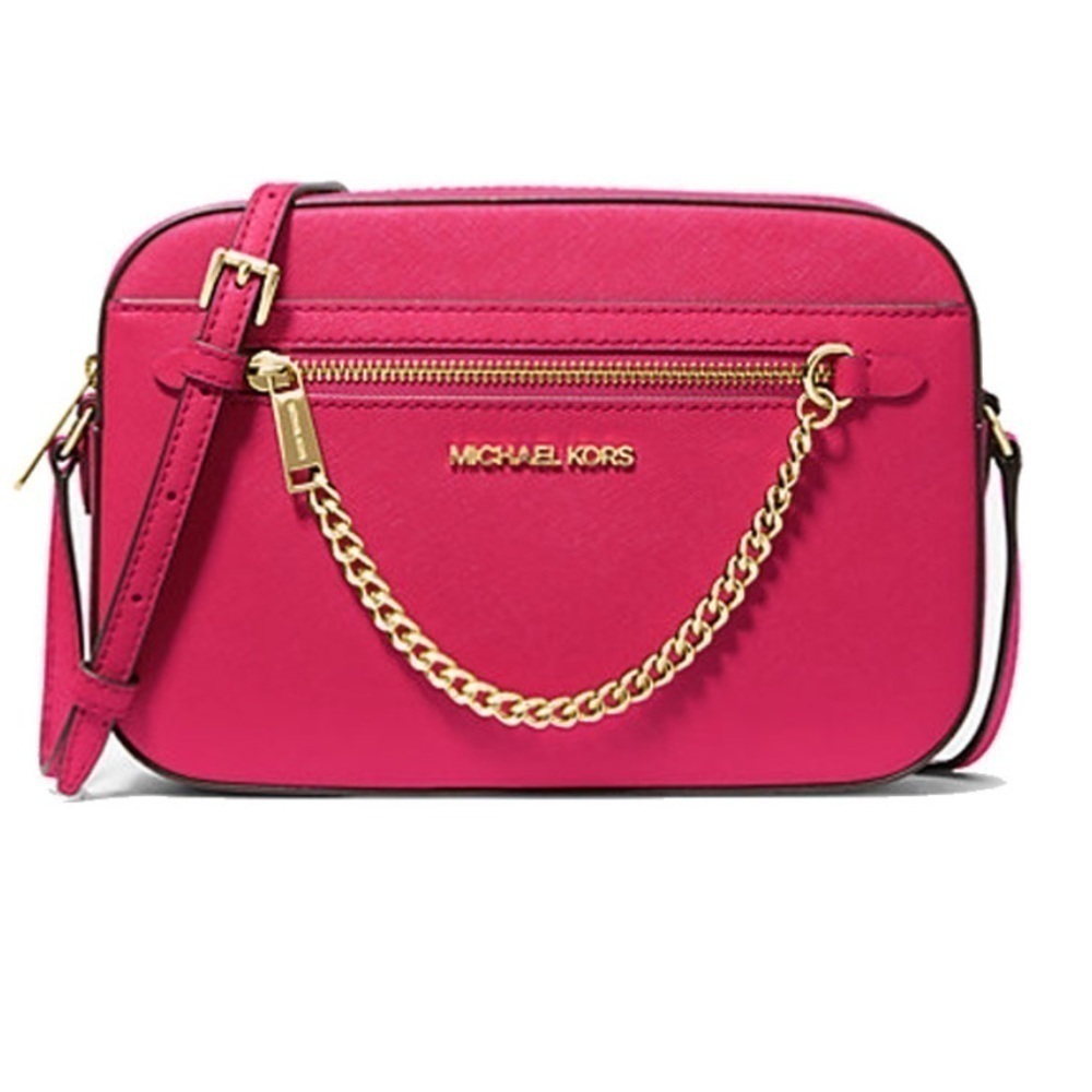 MICHAEL Michael Kors Jet Set Large Saffiano Leather Crossbody Bag NWT
